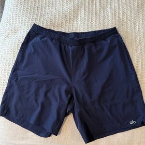 ALO Yoga Men's Deep Blue Athletic Shorts